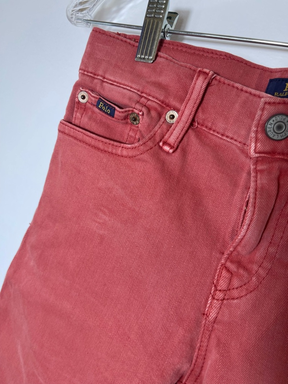 Ralph Lauren Boy’s Red Denim Shorts size 10 NWT - Picture 11 of 14